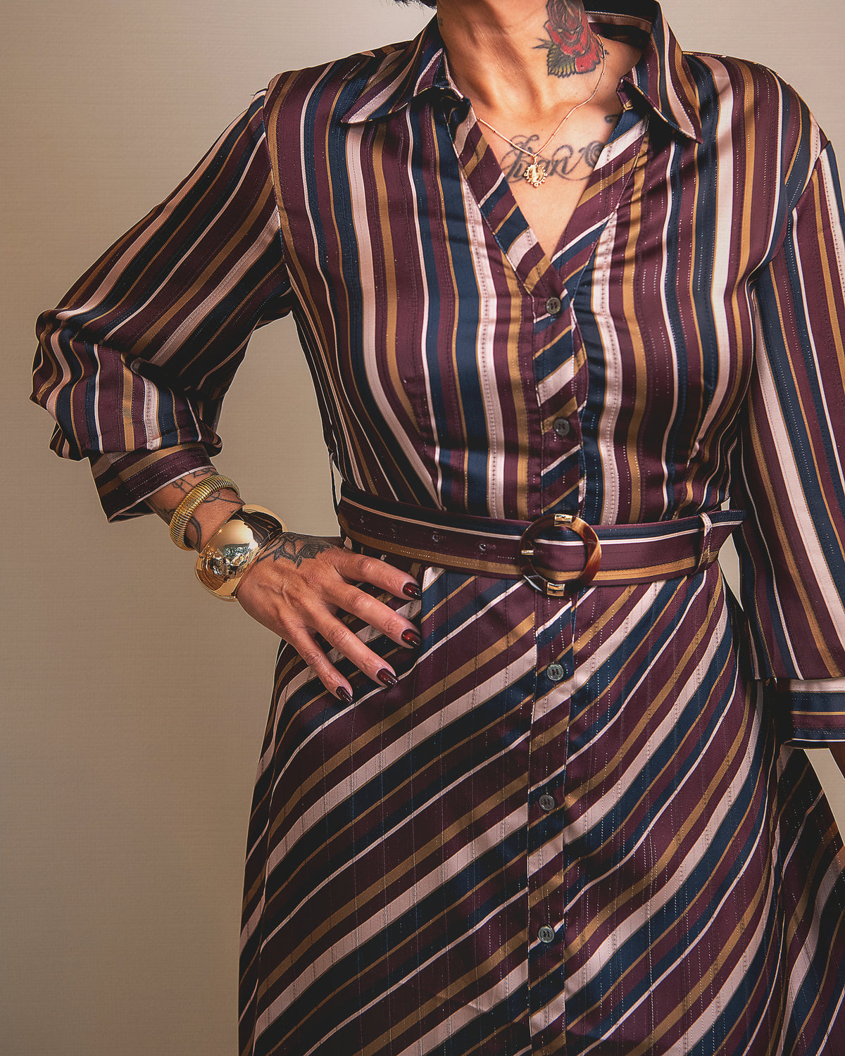 Aurelia Striped Dress