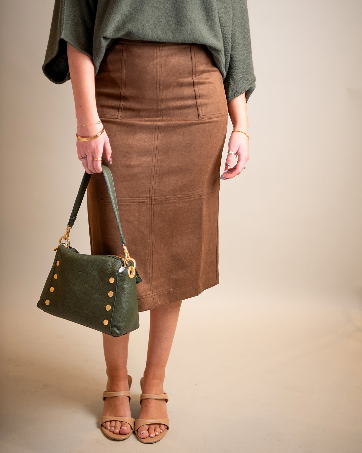 Lillian Suede Skirt