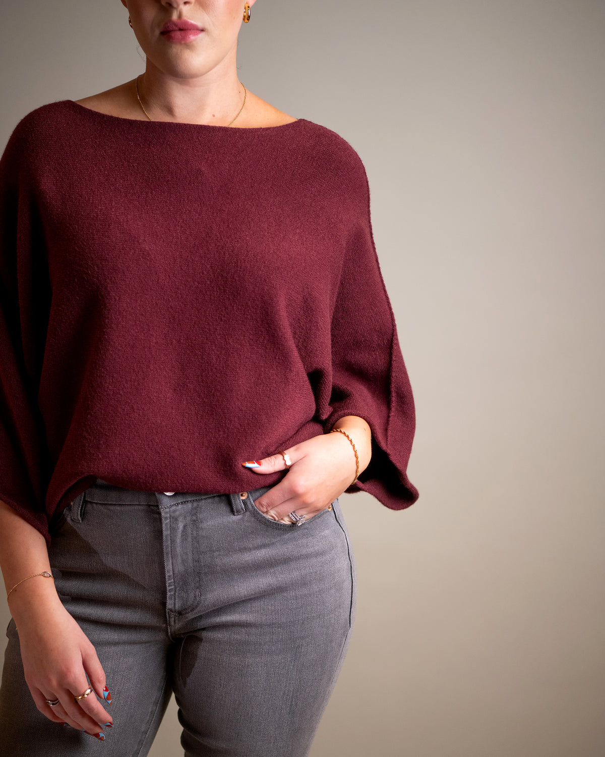 Heather Knit Top