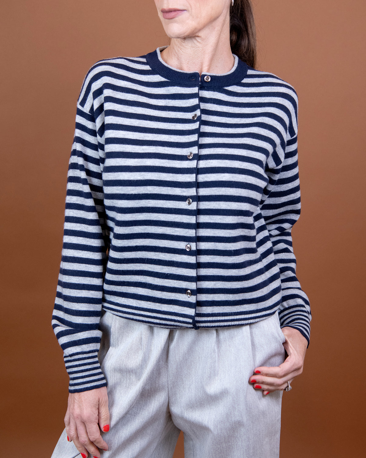 Isabella Striped Cardigan