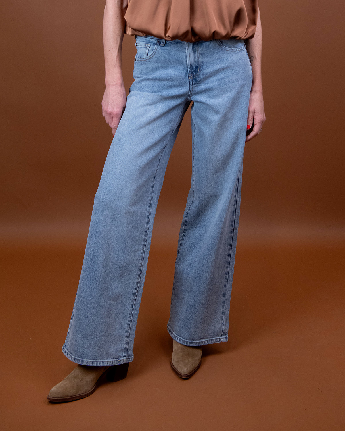 Maisie Vintage Straight Denim - Prairie Mist