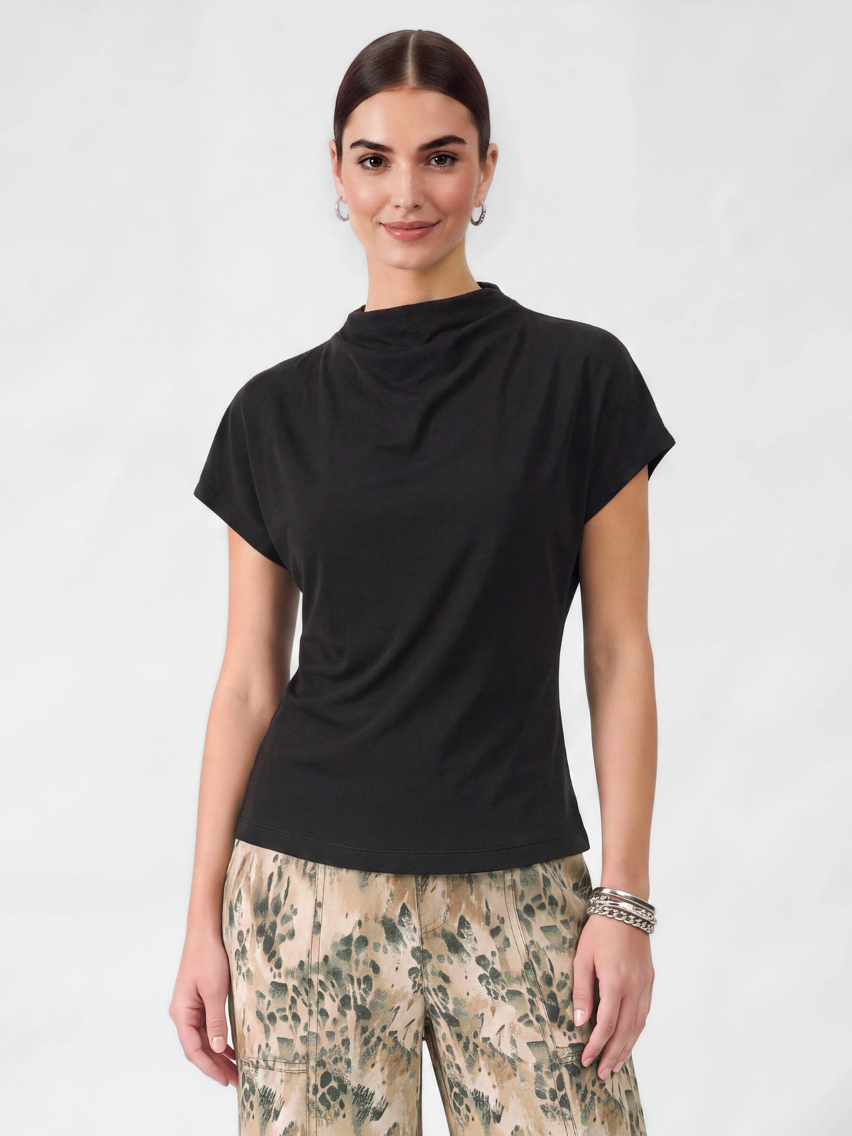 Sabrina Mock Neck Top