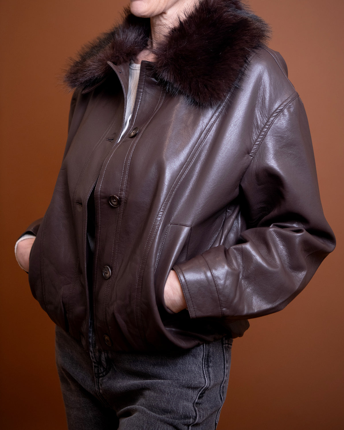 Marcie Faux Leather Jacket