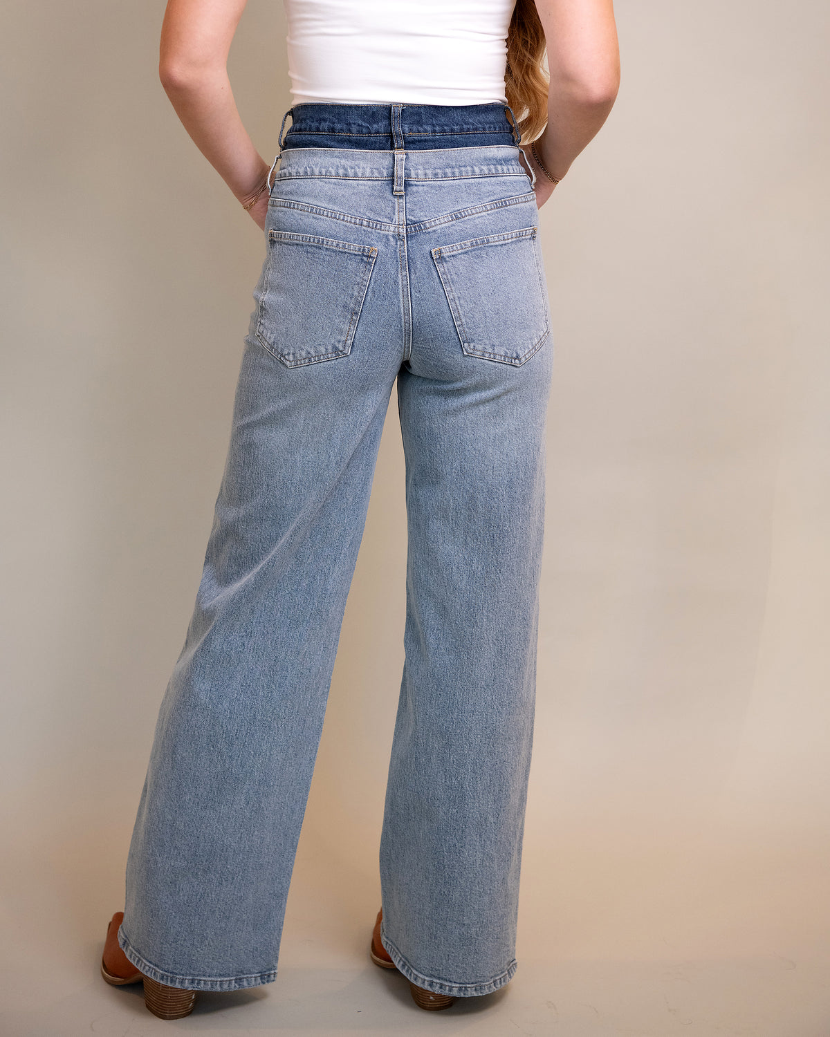 Gemma Double Denim Wide Leg