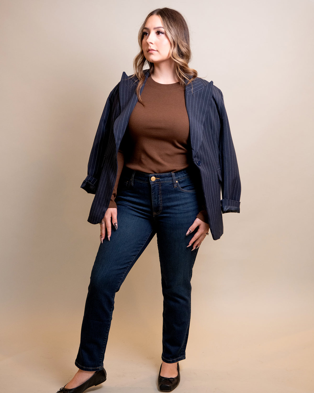Charlotte Pinstriped Blazer