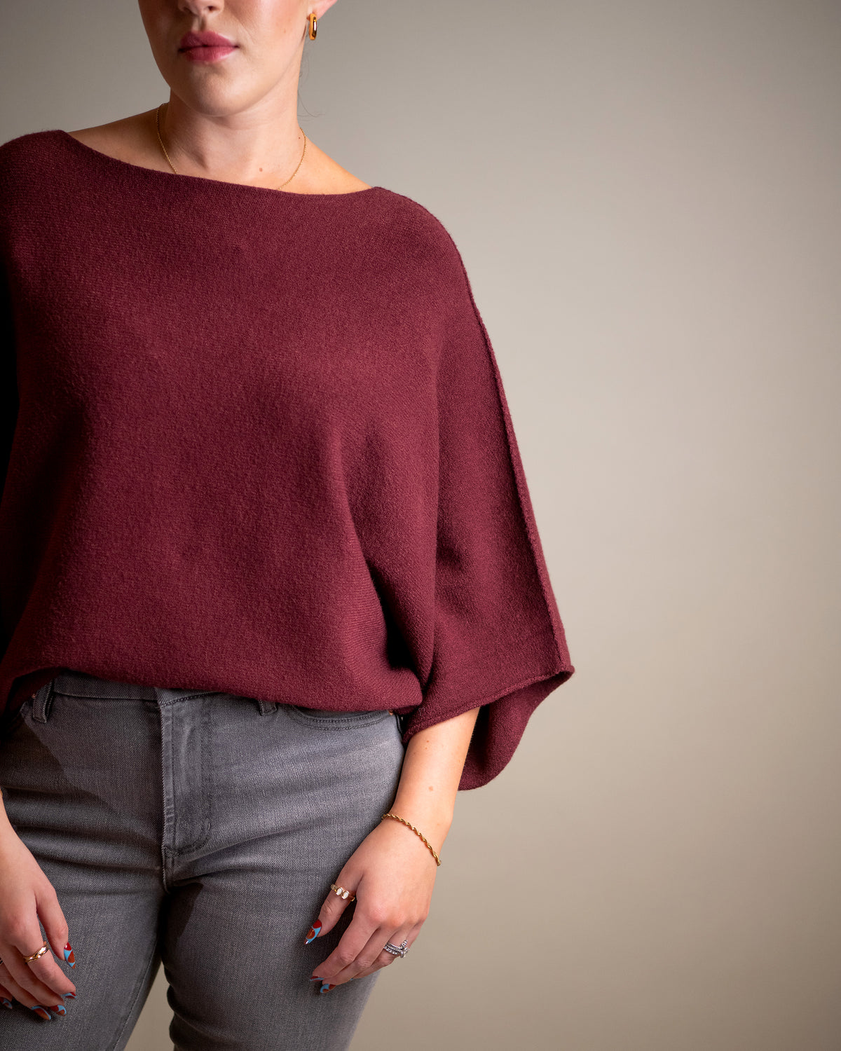 Heather Knit Top