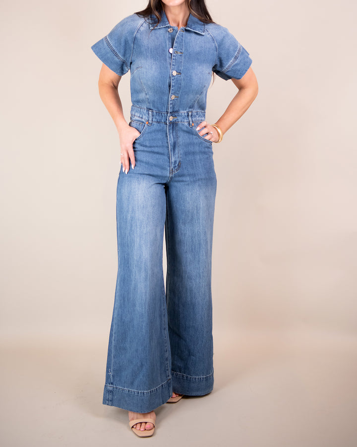 Relaxed Flare Jumpsuit