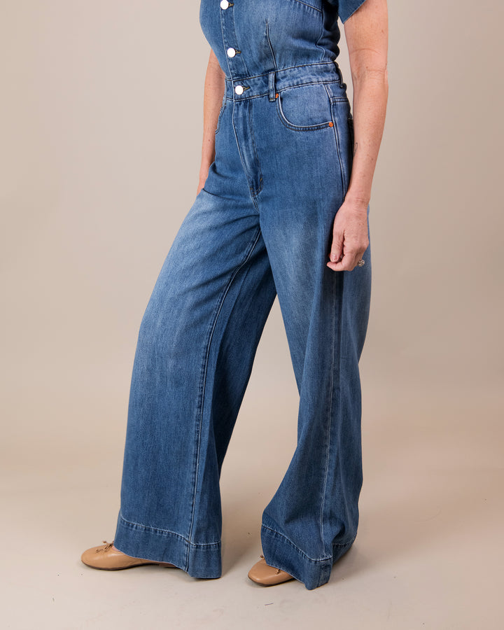 Relaxed Flare Jumpsuit
