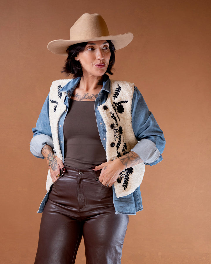 Adelaide Embroidered Vest
