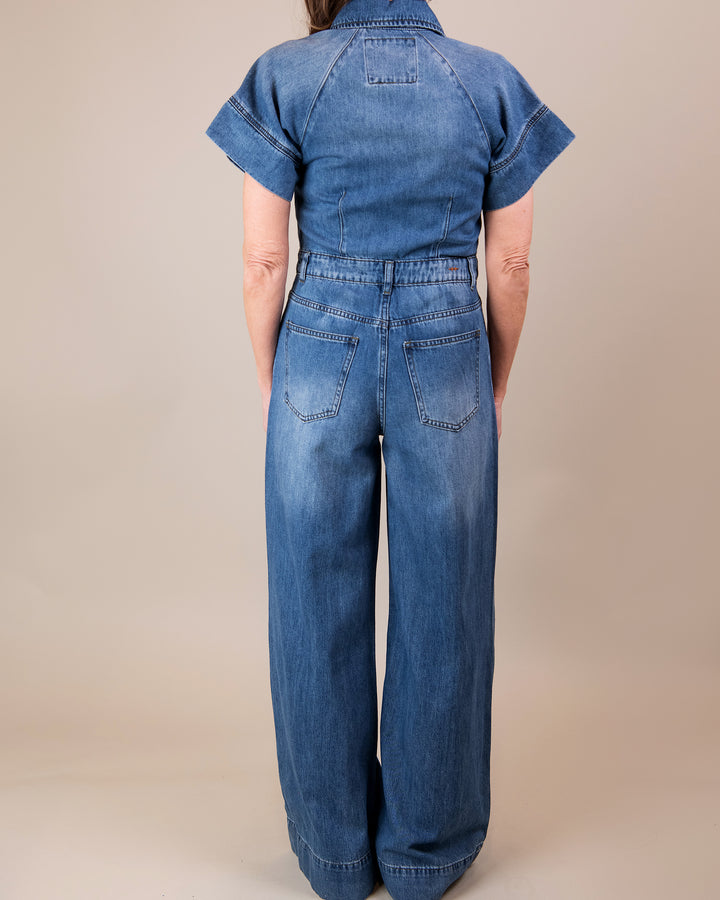 Relaxed Flare Jumpsuit
