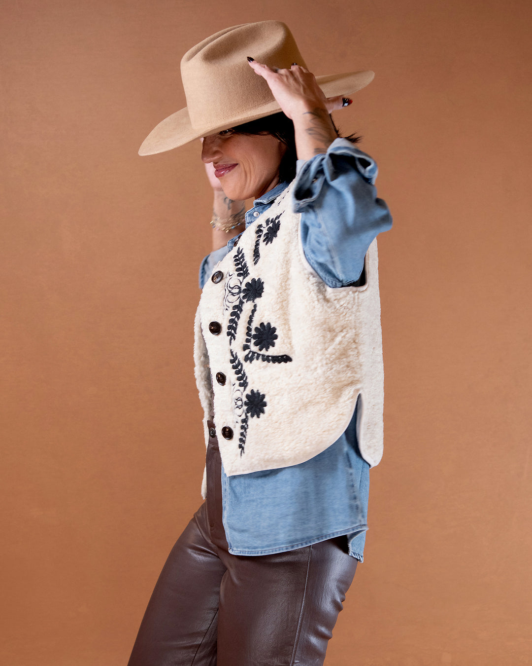 Adelaide Embroidered Vest