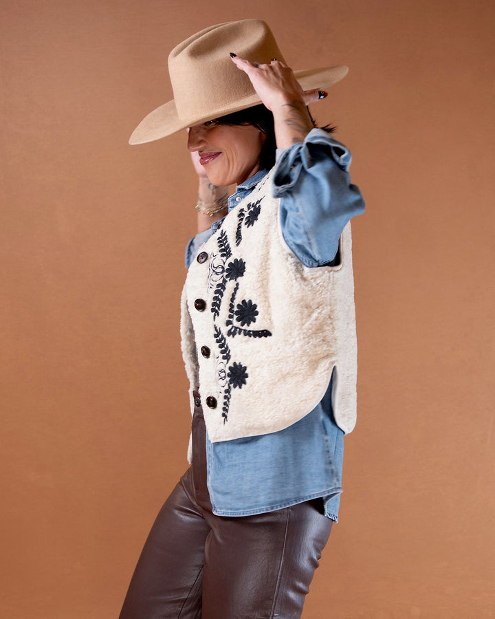 Adelaide Embroidered Vest