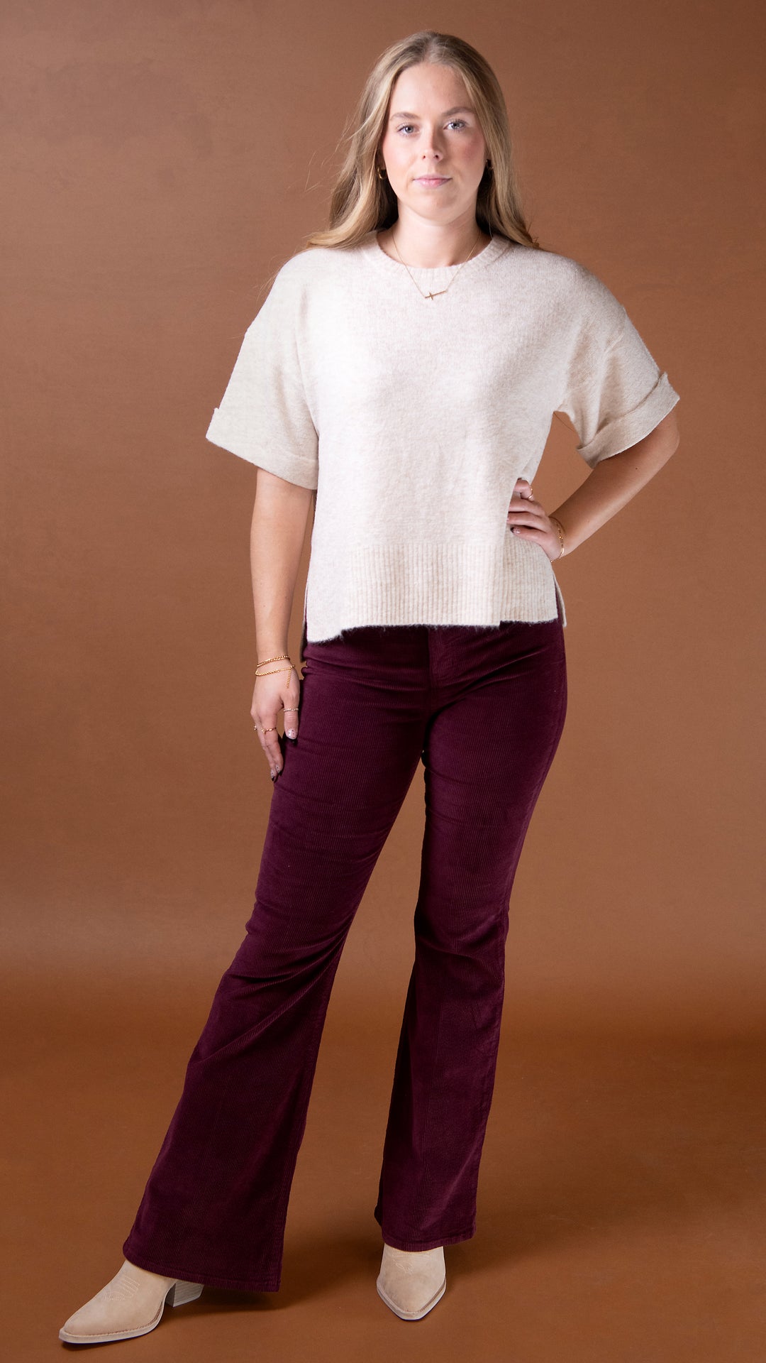 Catrina Crew Neck Top