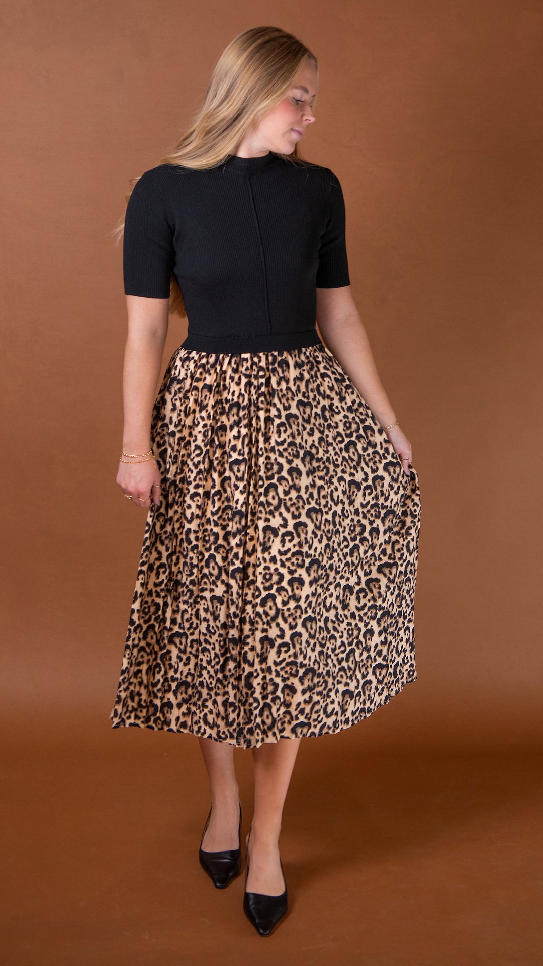 Elsie Leopard Dress