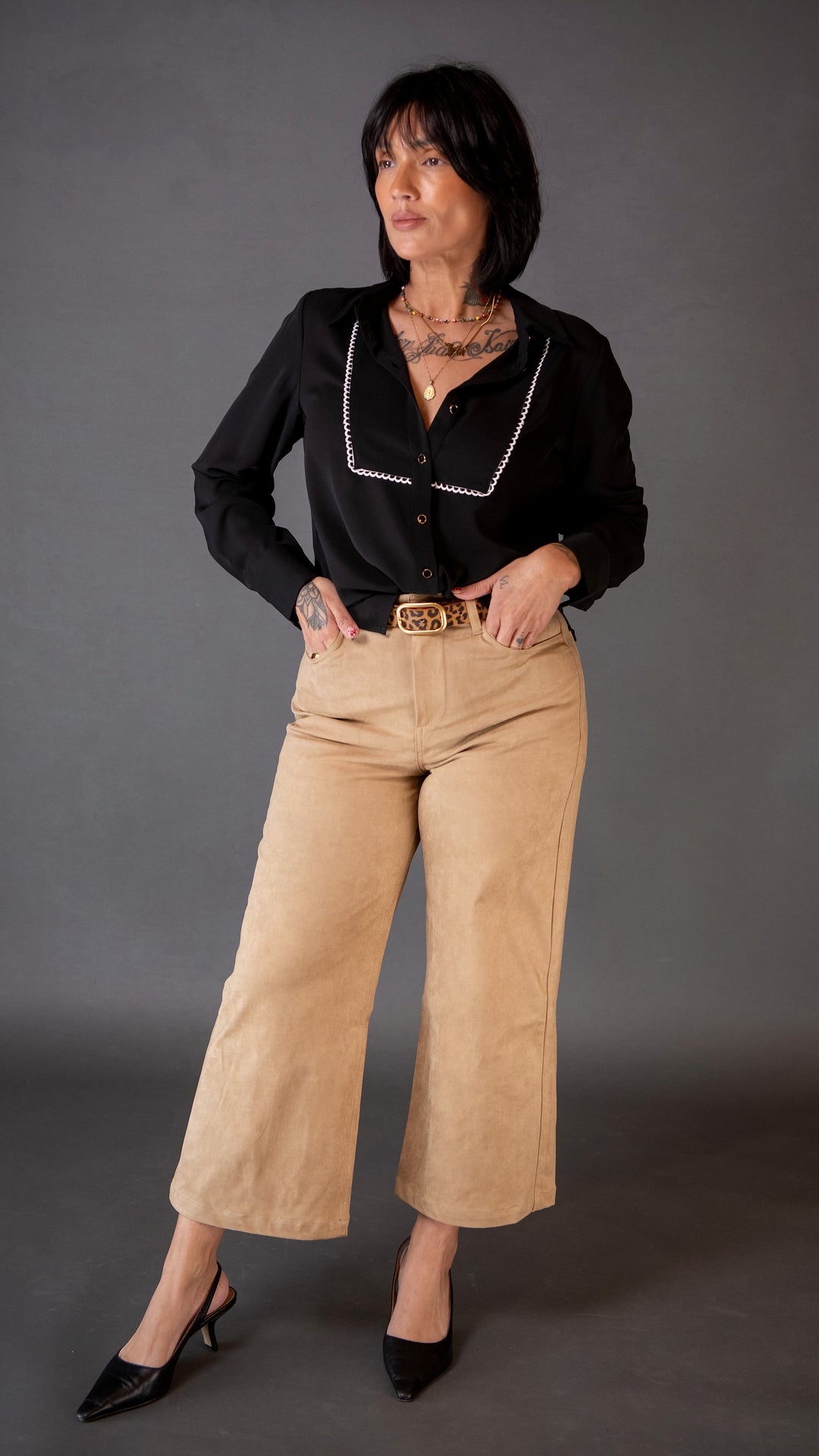 Audrey Wide Leg - Toffee