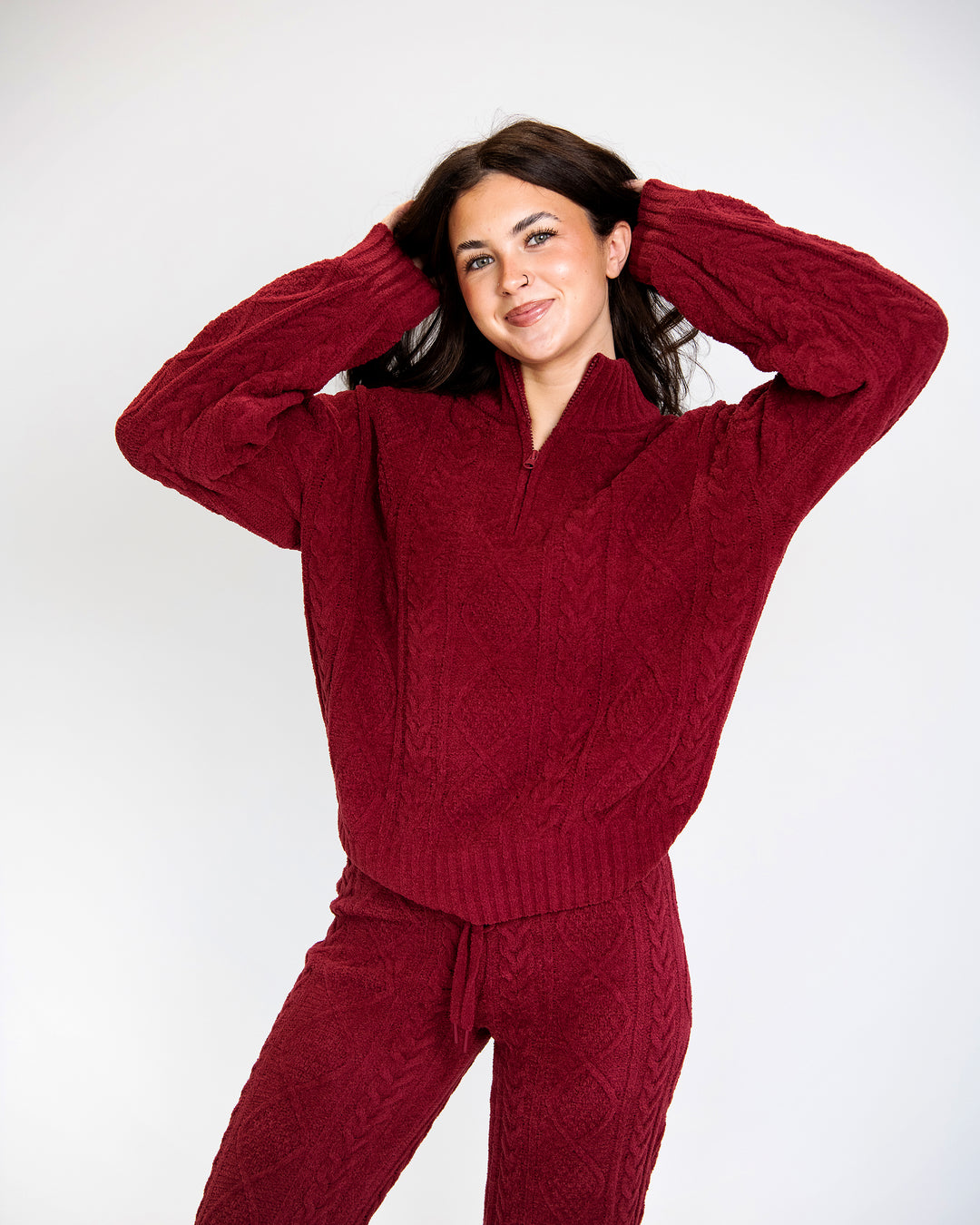 Cozy Cable Knit Set