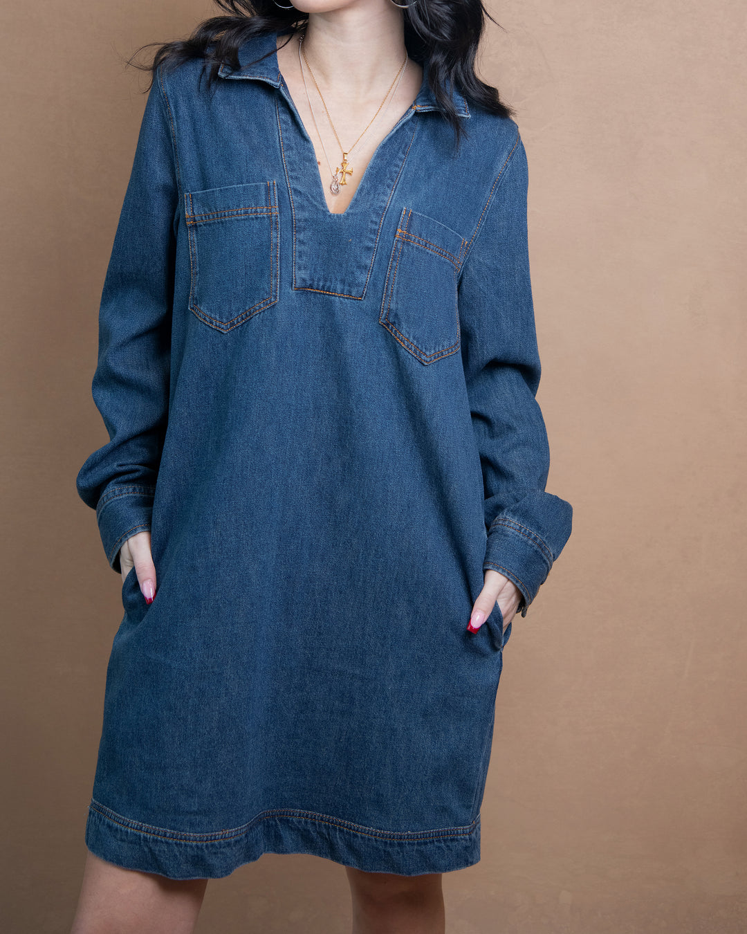 Lacey Denim Dress