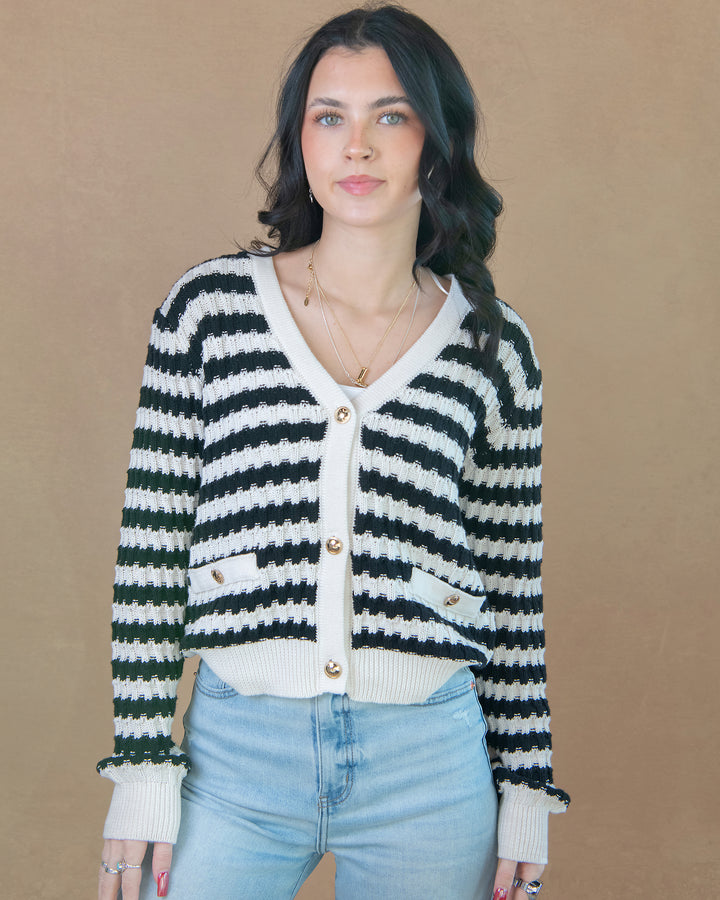 Mary Striped Cardigan