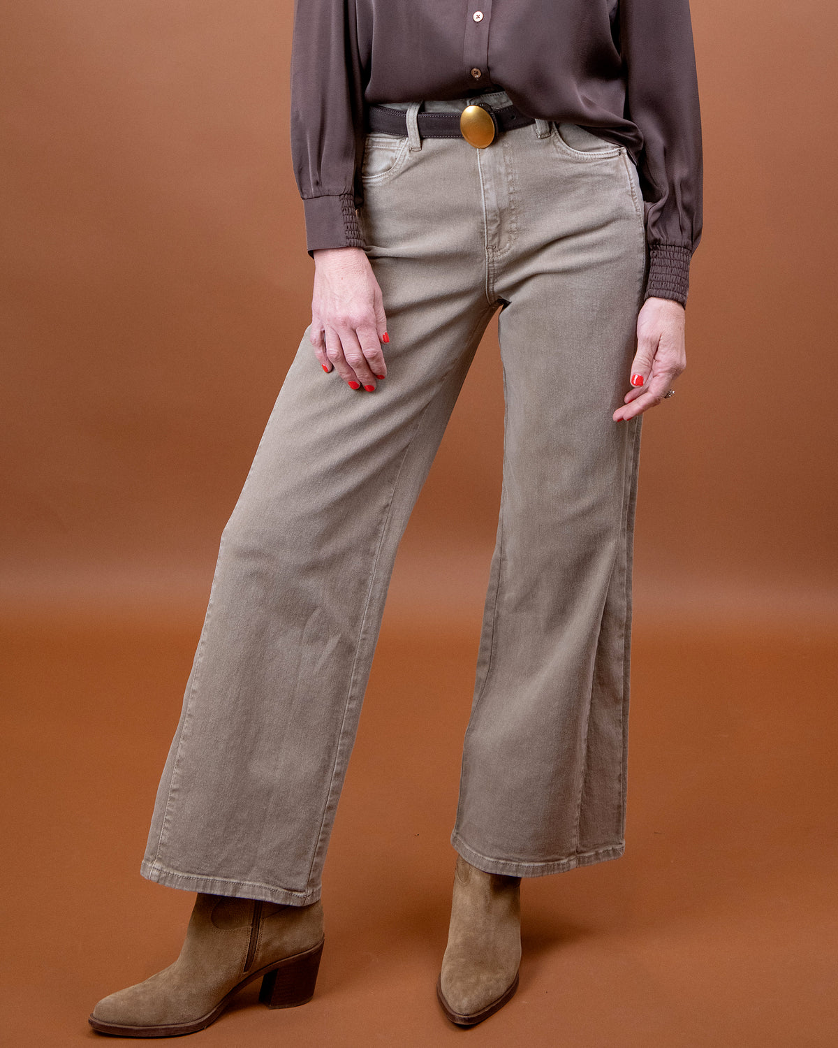 Meg Wide Leg - Milk Tea