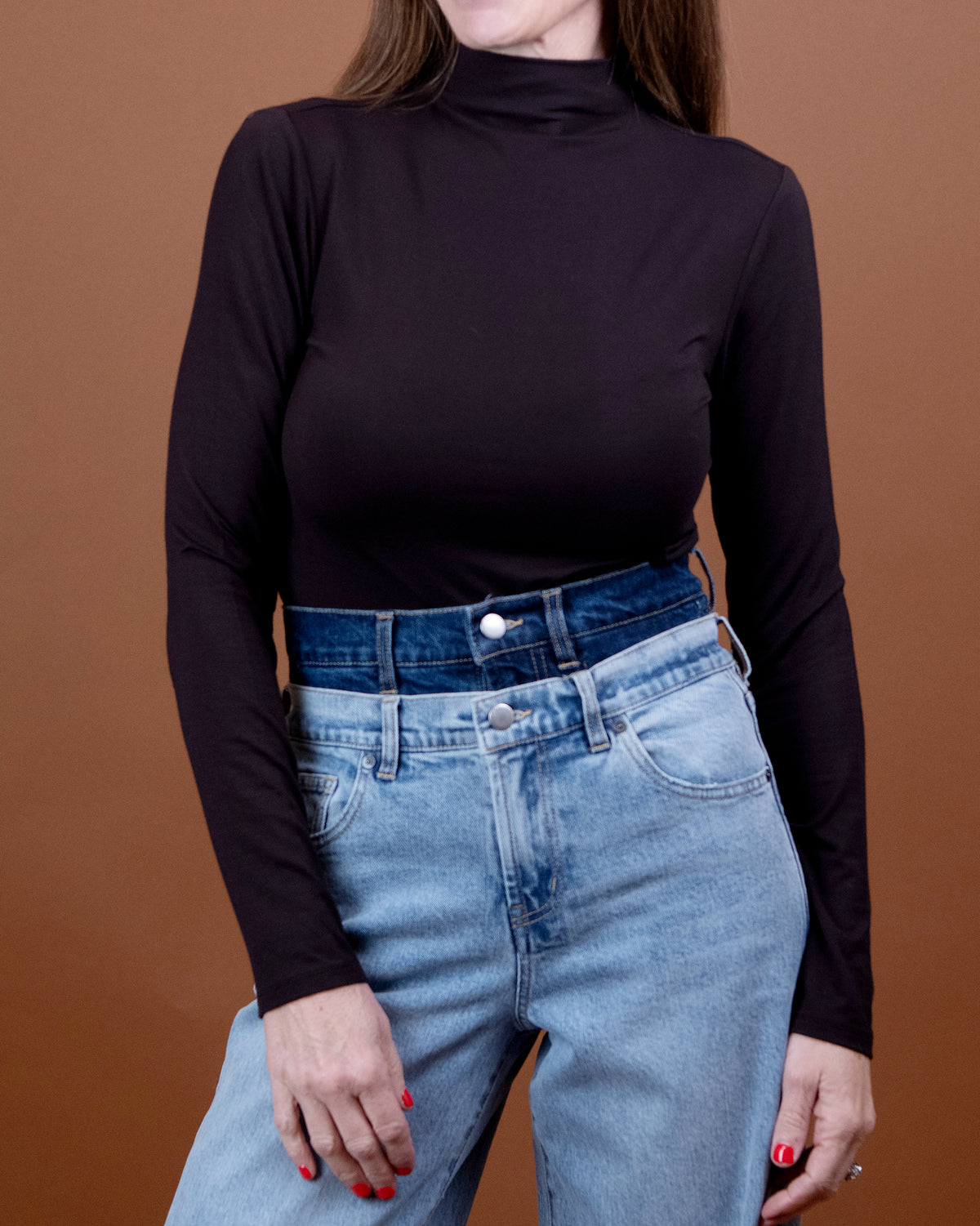 Clara Mock Neck Top