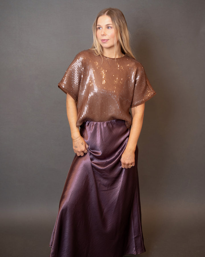 Cherry Sequined Top