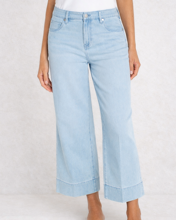 Stride Wide Leg Denim - Marine